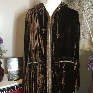 Theodore Brown Velour Pants Suit Track Set